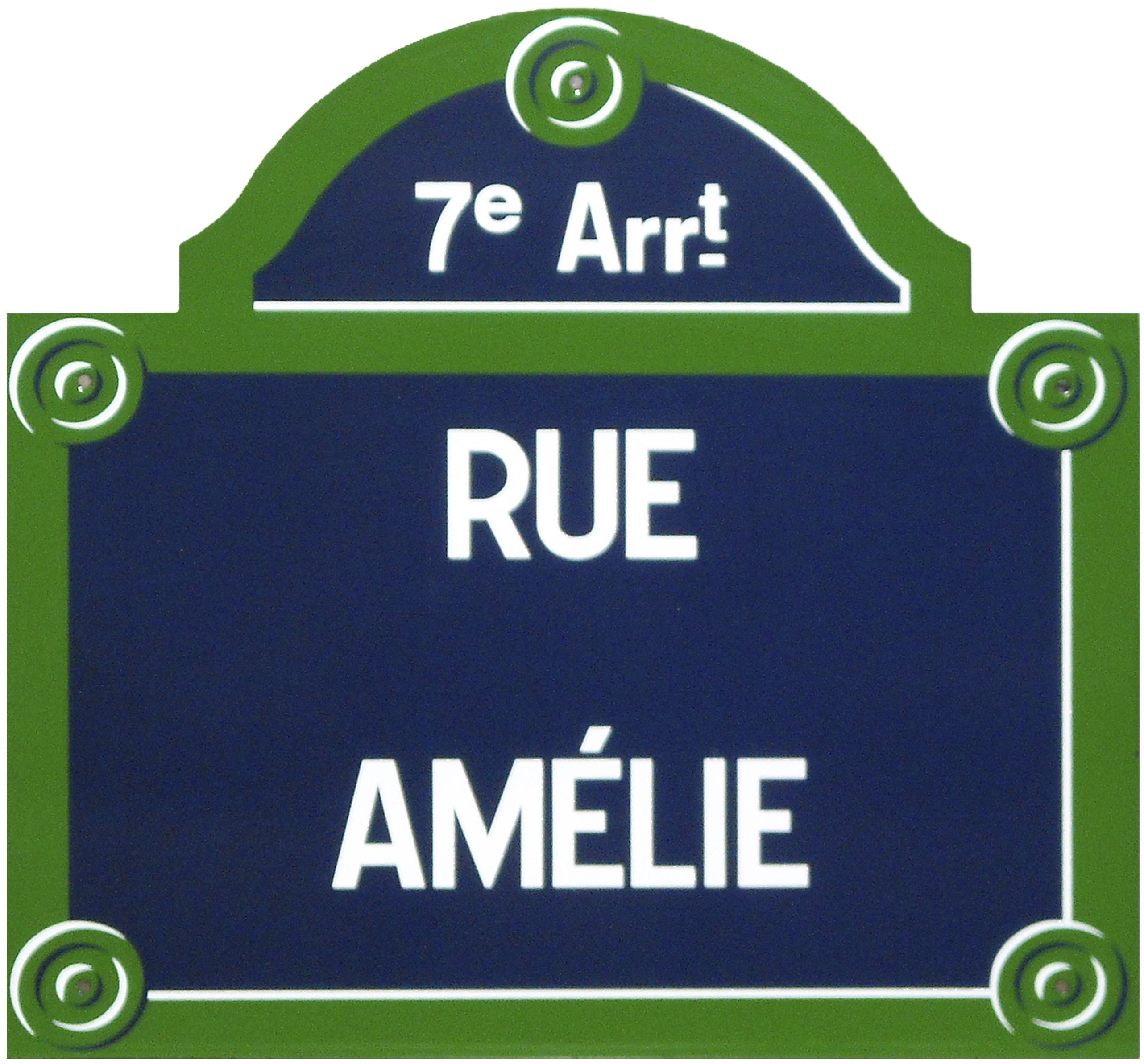 Plaque 7 rue Amelie